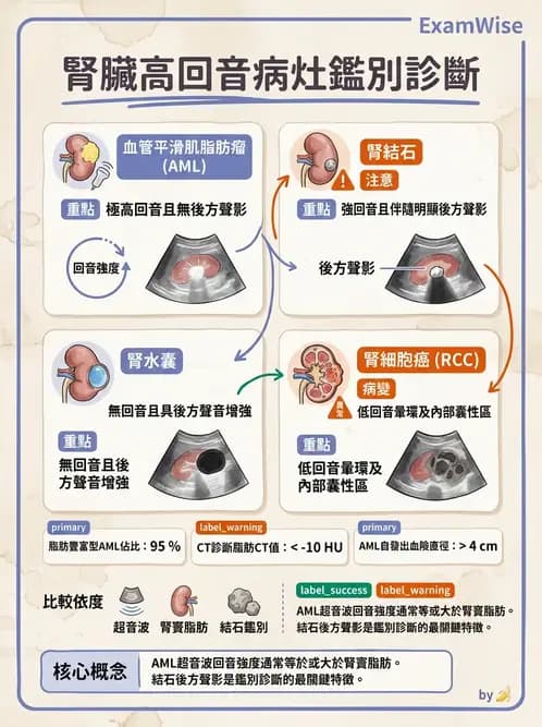 放射 - 腎臟血管與其他超音波 - AI 圖文解析預覽