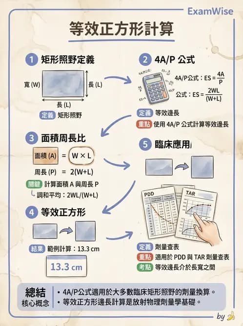 放射 - 劑量計算參數概念與轉換 - AI 圖文解析預覽