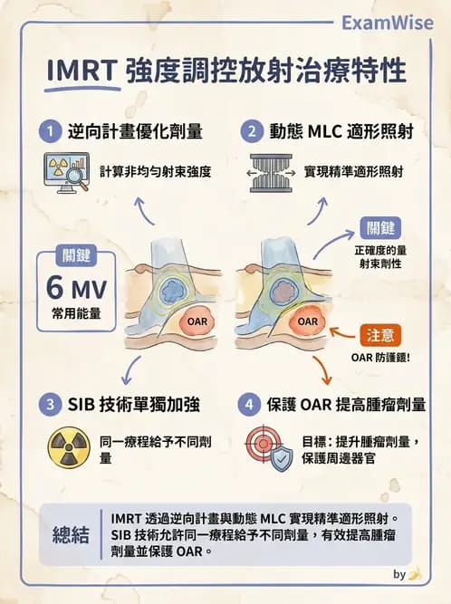 放射 - 強度調控放射治療(IMRT/VMAT/Tomotherapy) - AI 圖文解析預覽