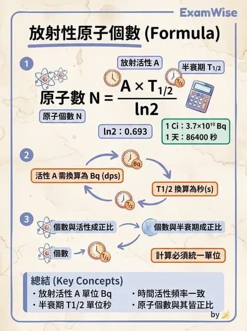 放射 - 近接治療射源物理與劑量計算 - AI 圖文解析預覽