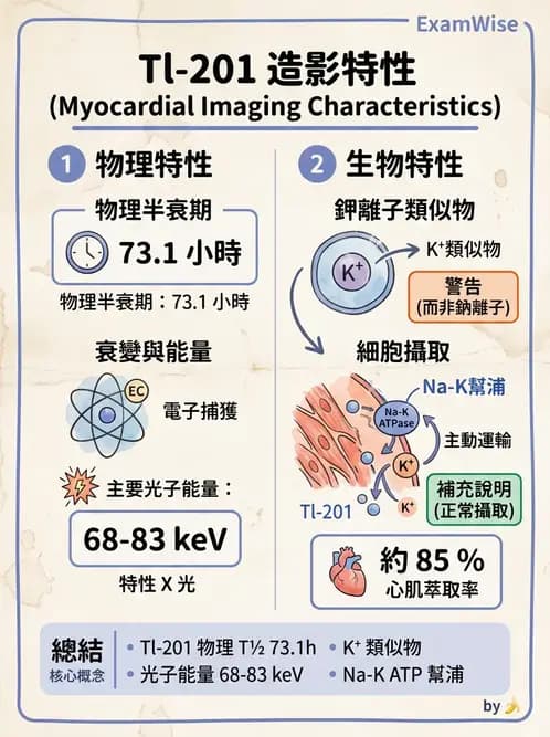 放射 - 心肌造影SPECT藥物 - AI 圖文解析預覽