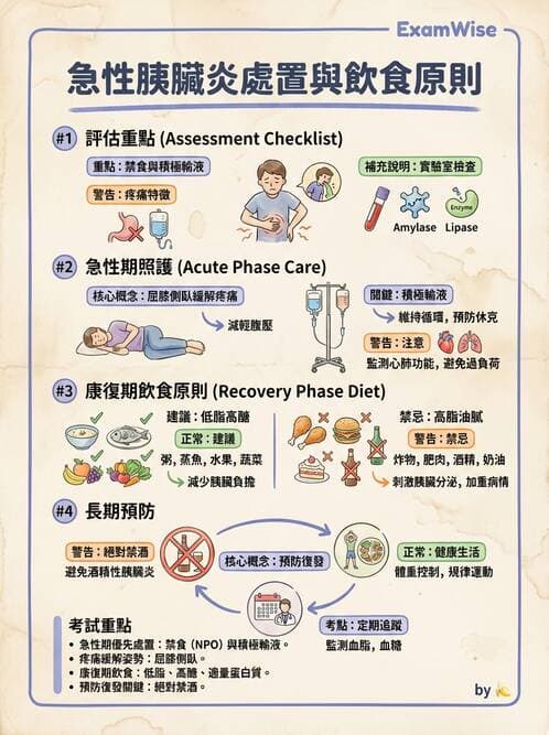 護理師 - 肝膽胰疾病 - AI 圖文解析預覽