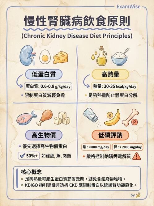 護理師 - 腎炎、腎衰竭與慢性腎臟病 - AI 圖文解析預覽