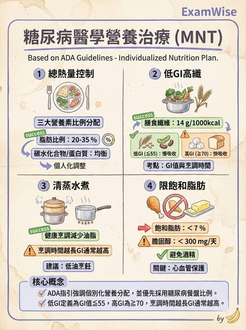 護理師 - 糖尿病基礎與藥物治療 - AI 圖文解析預覽
