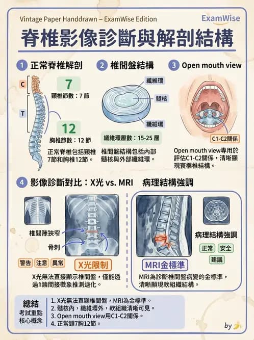 放射 - 頭頸脊椎攝影技術 - AI 圖文解析預覽