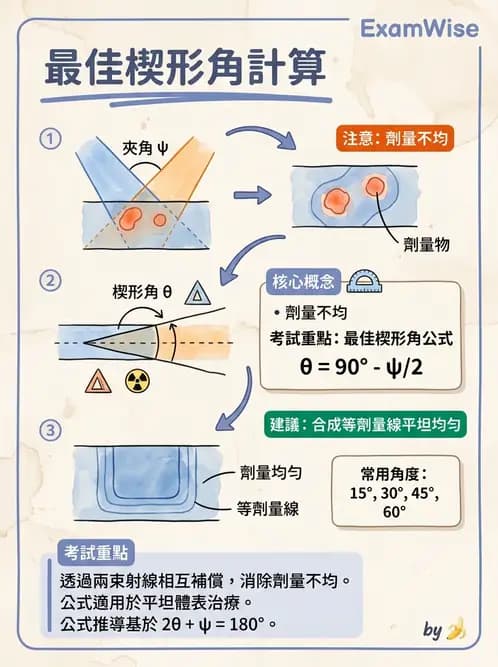 放射 - 射束幾何、照野設計與楔形濾器 - AI 圖文解析預覽