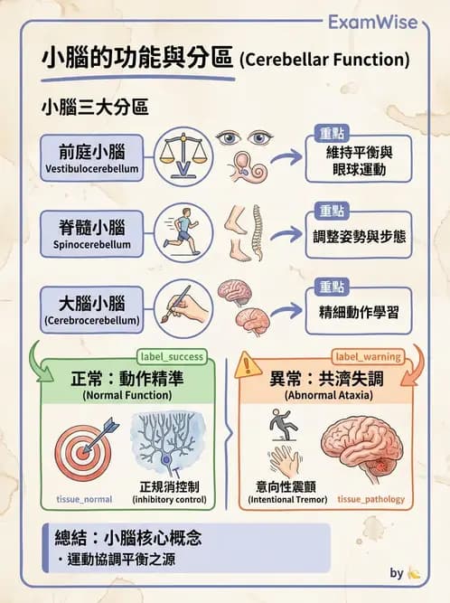 物治 - 中樞神經系統解剖 - AI 圖文解析預覽