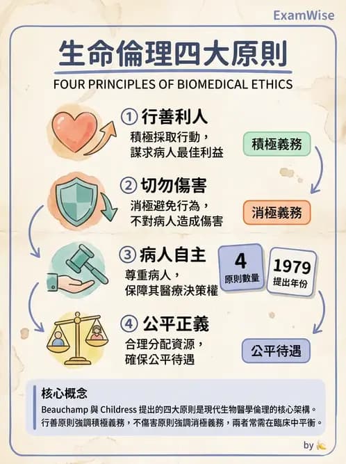 物治 - 醫學倫理原則應用 - AI 圖文解析預覽