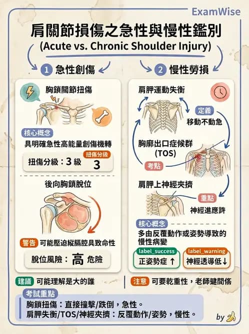 物治 - 肩胛生物力學與神經損傷 - AI 圖文解析預覽