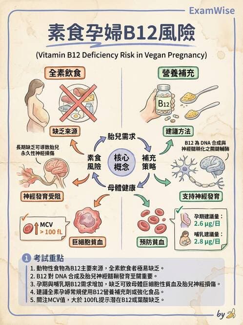 護理師 - 孕期營養心理與衛生政策 - AI 圖文解析預覽