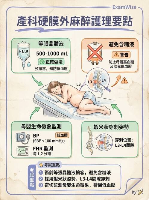 護理師 - 生產疼痛與麻醉技術 - AI 圖文解析預覽