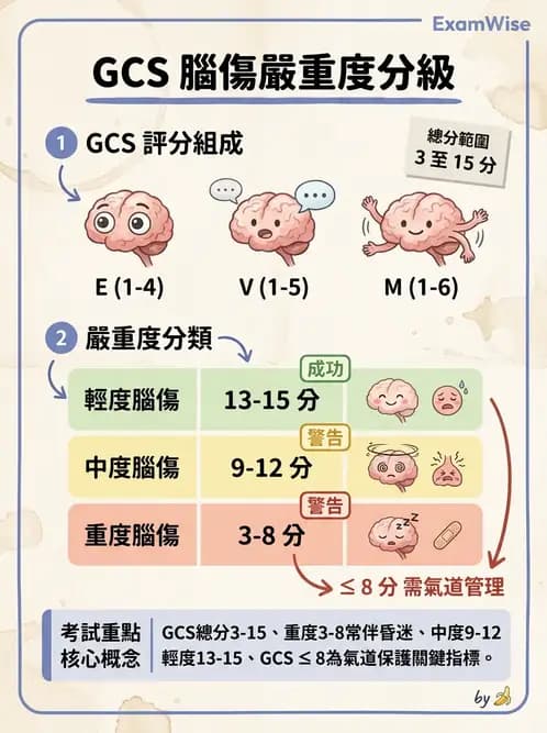 物治 - TBI病理評估與GCS - AI 圖文解析預覽