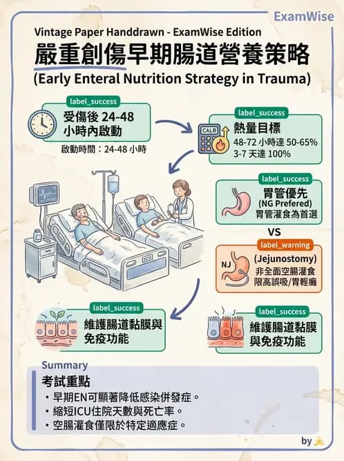 營養 - 燒燙傷與外傷重症營養 - AI 圖文解析預覽