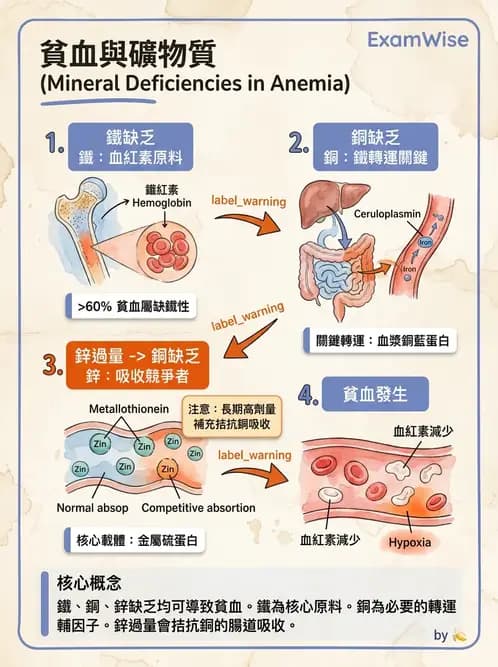 營養 - 鐵營養與貧血 - AI 圖文解析預覽