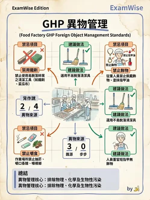營養 - 食品安全衛生管理 - AI 圖文解析預覽