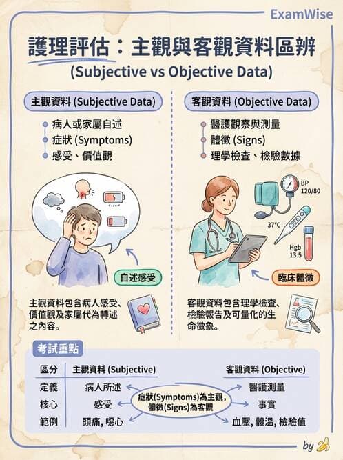 護理師 - 護理過程(評估至評值) - AI 圖文解析預覽
