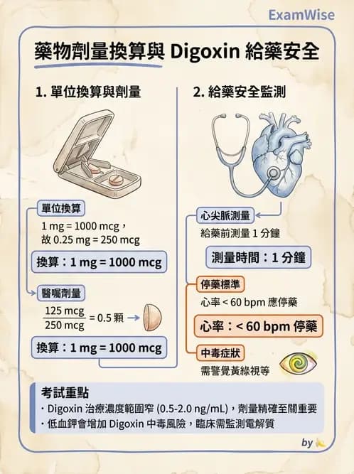 護理師 - 輸血與藥物計算 - AI 圖文解析預覽