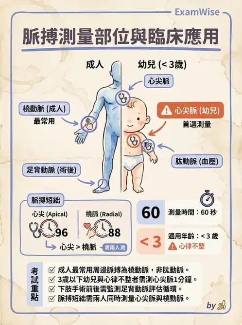 護理師 - 循環評估(脈搏與血壓) - AI 圖文解析預覽