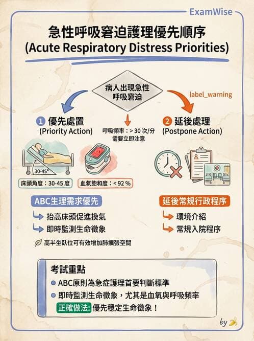 護理師 - 護理安全與環境管理 - AI 圖文解析預覽