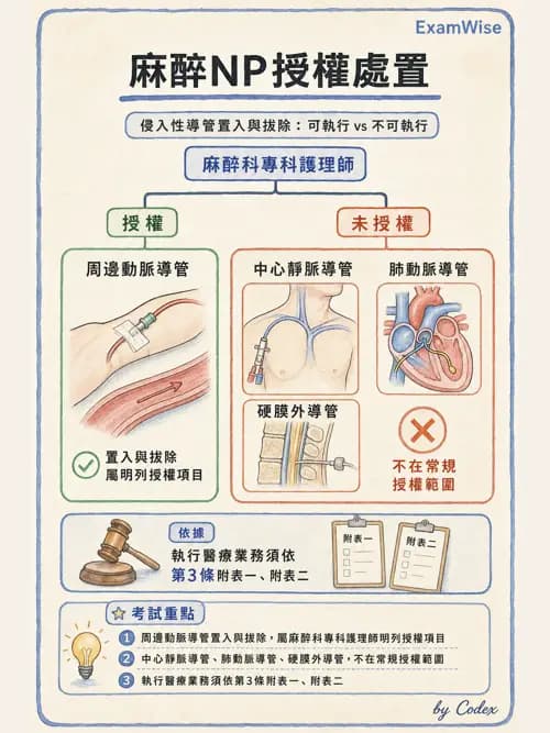 麻醉專護 - 麻醉專科護理師執業範圍 - AI 圖文解析預覽