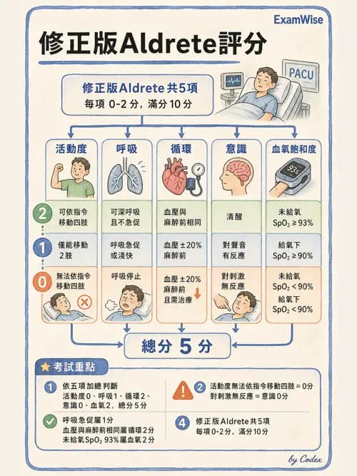 麻醉專護 - PACU照護、PONV與術後寒顫 - AI 圖文解析預覽