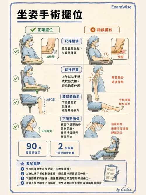 麻醉專護 - 手術體位、止血帶與周邊神經損傷 - AI 圖文解析預覽