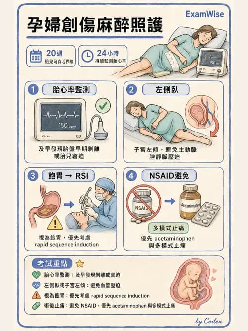 麻醉專護 - 產科麻醉 - AI 圖文解析預覽