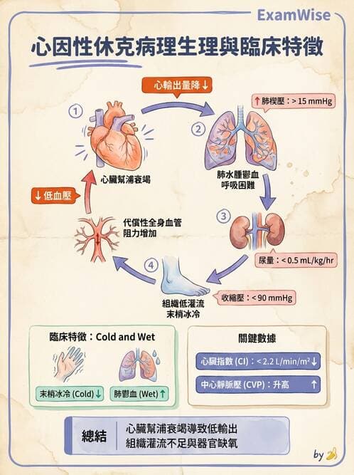 護理師 - 休克與敗血症護理 - AI 圖文解析預覽