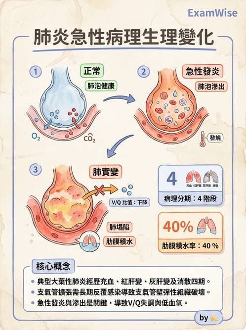 護理師 - 肺炎與呼吸道感染 - AI 圖文解析預覽