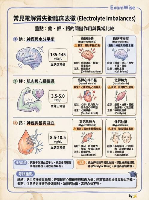 護理師 - 透析、電解質與酸鹼平衡 - AI 圖文解析預覽
