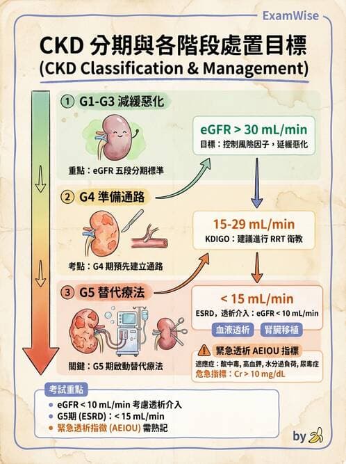 護理師 - 腎炎、腎衰竭與慢性腎臟病 - AI 圖文解析預覽