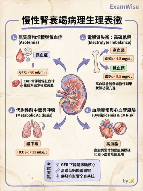 護理師 - 腎炎、腎衰竭與慢性腎臟病 - AI 圖文解析預覽