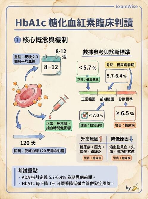 護理師 - 糖尿病基礎與藥物治療 - AI 圖文解析預覽