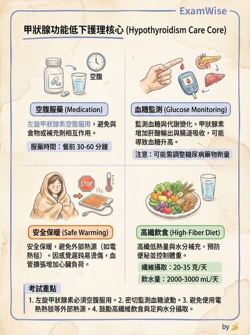 護理師 - 甲狀腺與副甲狀腺疾病 - AI 圖文解析預覽