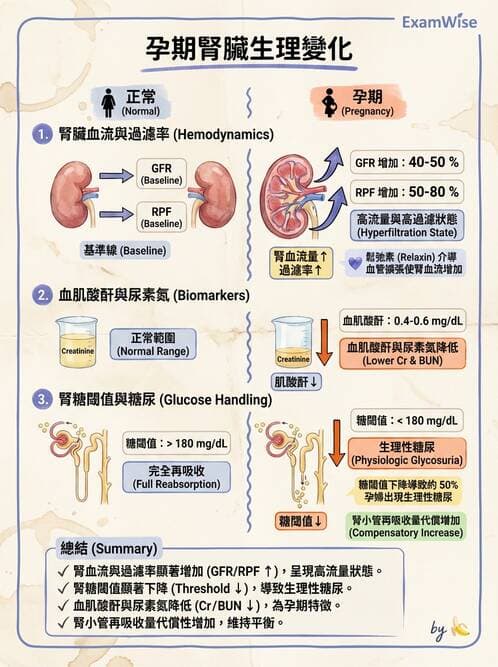 護理師 - 孕期生理變化與不適護理 - AI 圖文解析預覽