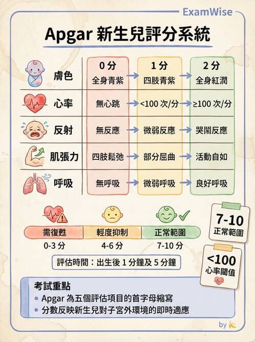 護理師 - 新生兒評估與生理特徵 - AI 圖文解析預覽