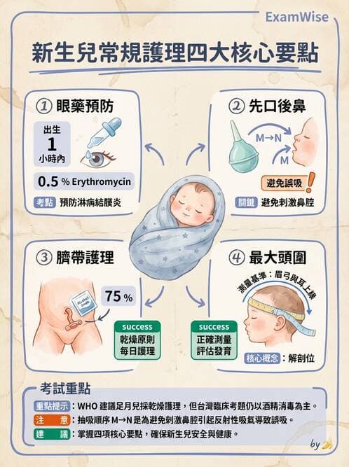 護理師 - 新生兒日常照護與篩檢 - AI 圖文解析預覽
