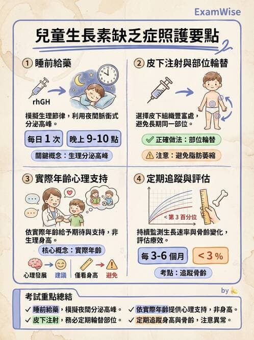 護理師 - 兒童內分泌與代謝疾病 - AI 圖文解析預覽