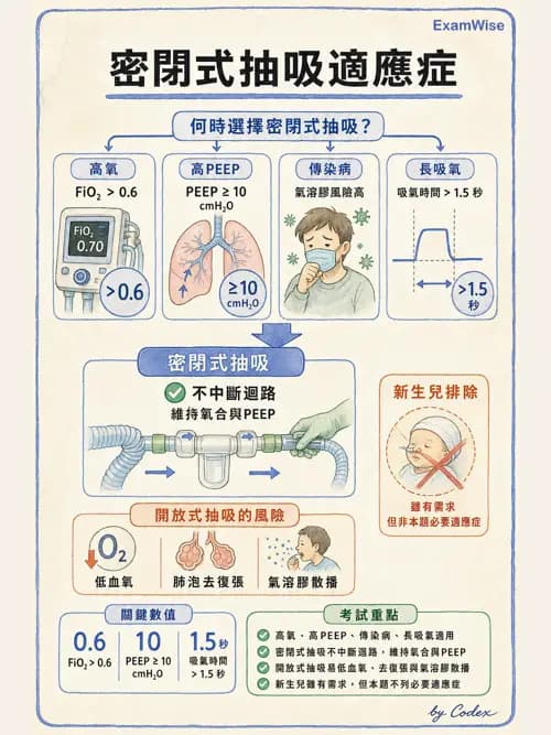 呼吸治療師 - 呼吸道照護與抽痰設備 - AI 圖文解析預覽