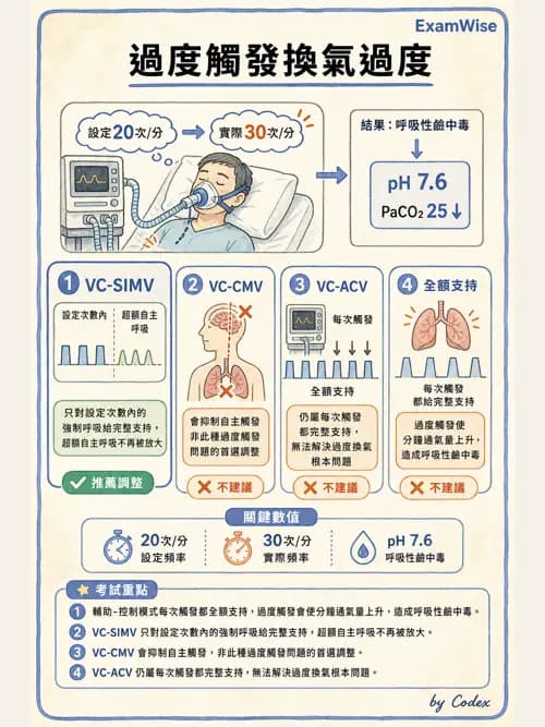 呼吸治療師 - 臨床設定、參數調整與脫離 - AI 圖文解析預覽