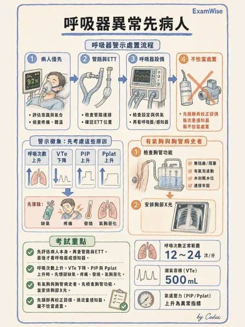 呼吸治療師 - 呼吸器圖形判讀與故障排除 - AI 圖文解析預覽