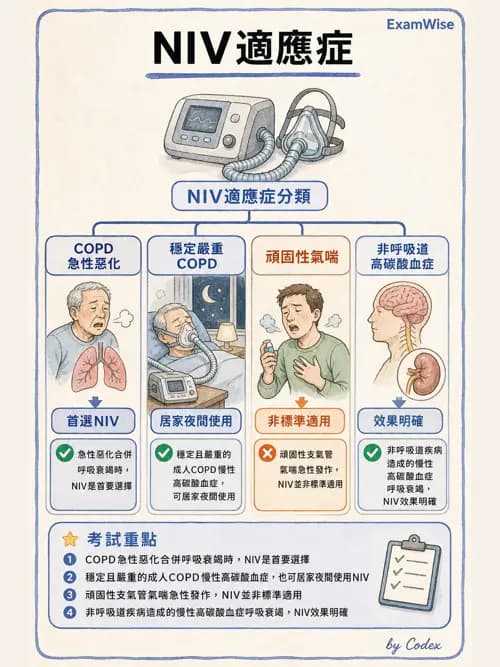 呼吸治療師 - 心臟疾病與COPD重症 - AI 圖文解析預覽