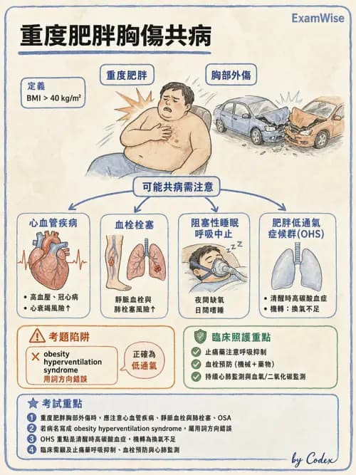 呼吸治療師 - 外力傷害與胸廓病變 - AI 圖文解析預覽