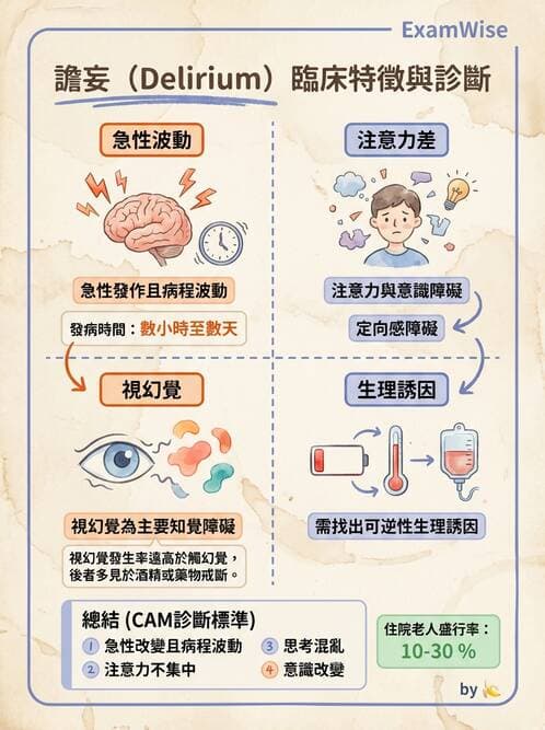 護理師 - 老年精神疾患 - AI 圖文解析預覽