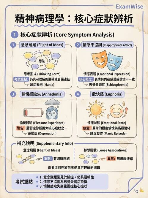 護理師 - 情感與思覺障礙綜合評估 - AI 圖文解析預覽