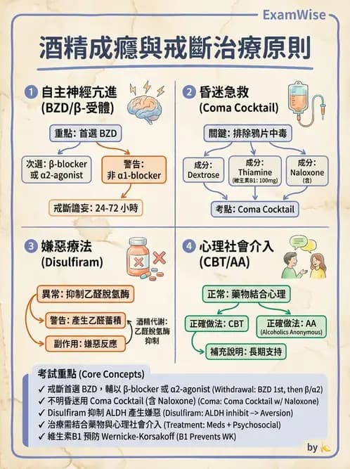 護理師 - 物質相關與成癮障礙 - AI 圖文解析預覽