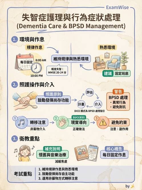 護理師 - 老年精神疾患 - AI 圖文解析預覽