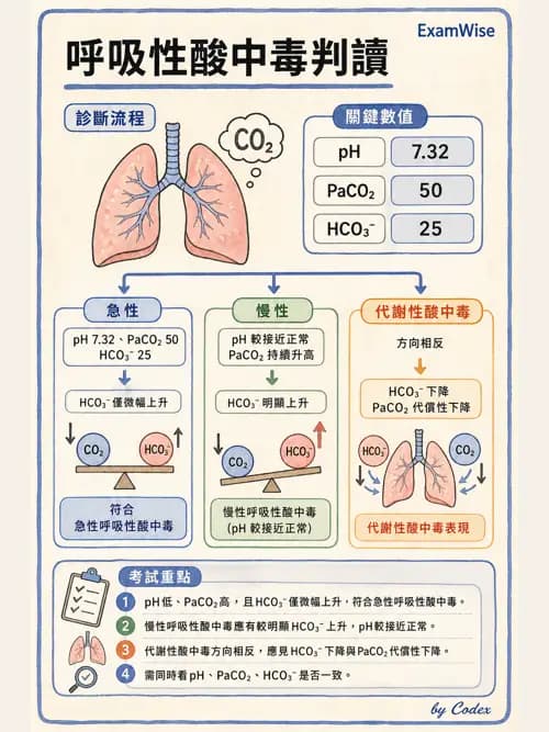 呼吸治療師 - 酸鹼平衡與腎臟生理 - AI 圖文解析預覽