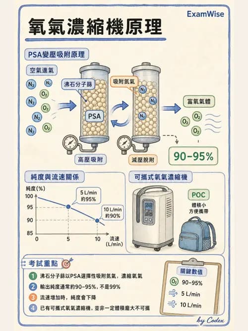 呼吸治療師 - 氣體輸送系統與氧氣治療 - AI 圖文解析預覽
