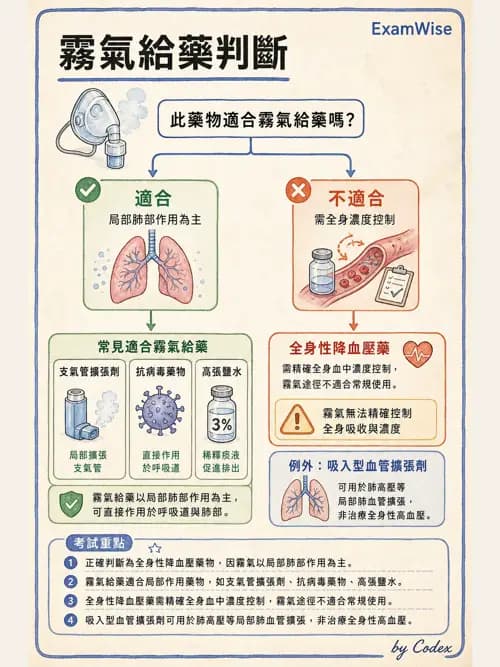 呼吸治療師 - 吸入性藥物噴霧設備 - AI 圖文解析預覽